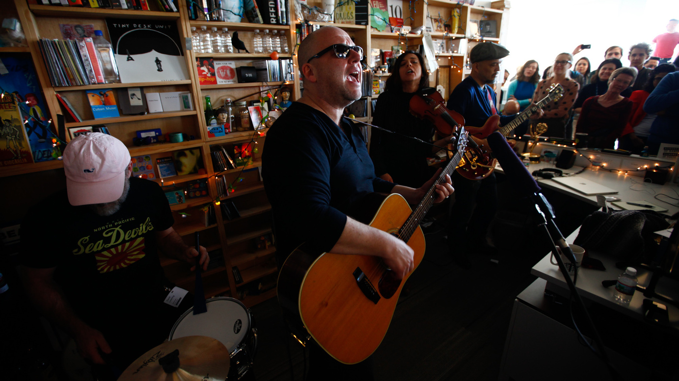 Pixies’ members perform a Tiny Desk Concert on Jan. 27, 2014.