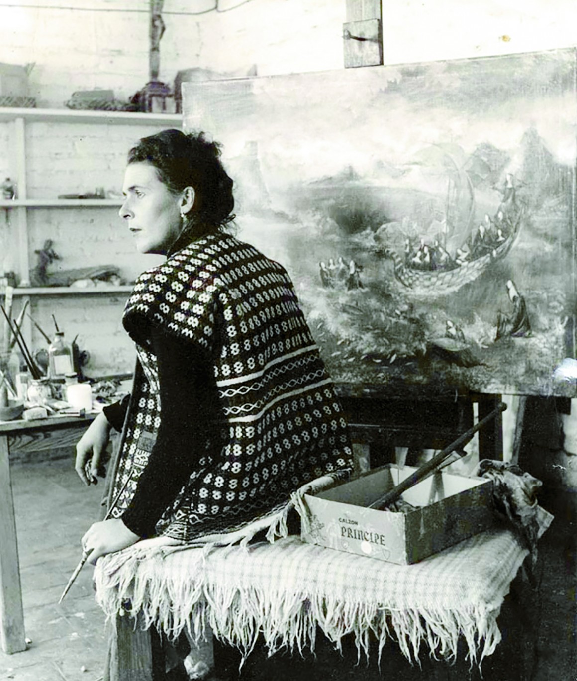 MÉXICO, D.F., 06ABRIL2015.- Hoy se cumple el 98 aniversario del natalicio de Leonora Carrington, “La novia del viento”, quien en 1963 tuvo el encargo de llevar a cabo un mural para el Museo Nacional de Antropología: “El mundo mágico de los mayas”. FOTO: ARCHIVO /CONACULTA /CUARTOSCURO.COM