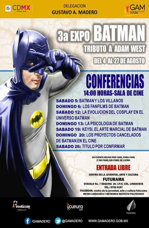 Expo Batman en la delegación Gustavo A. Madero