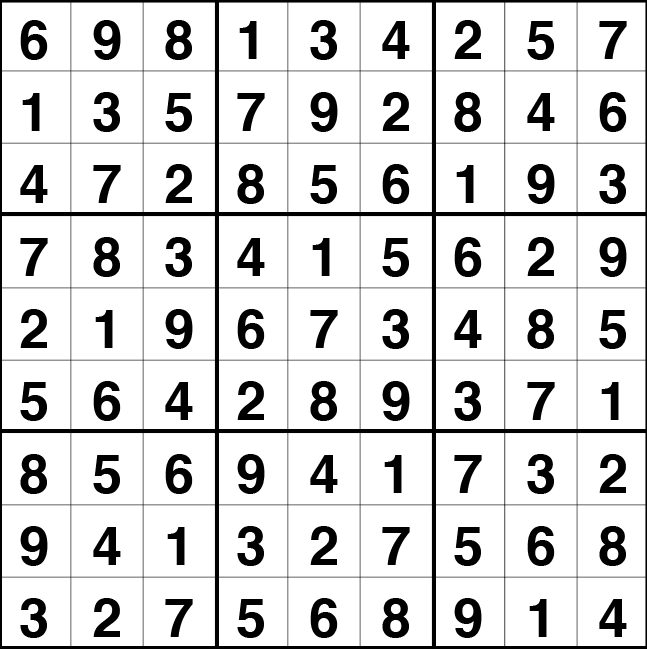 Solución sudoku: 3 2020 - Máspormás