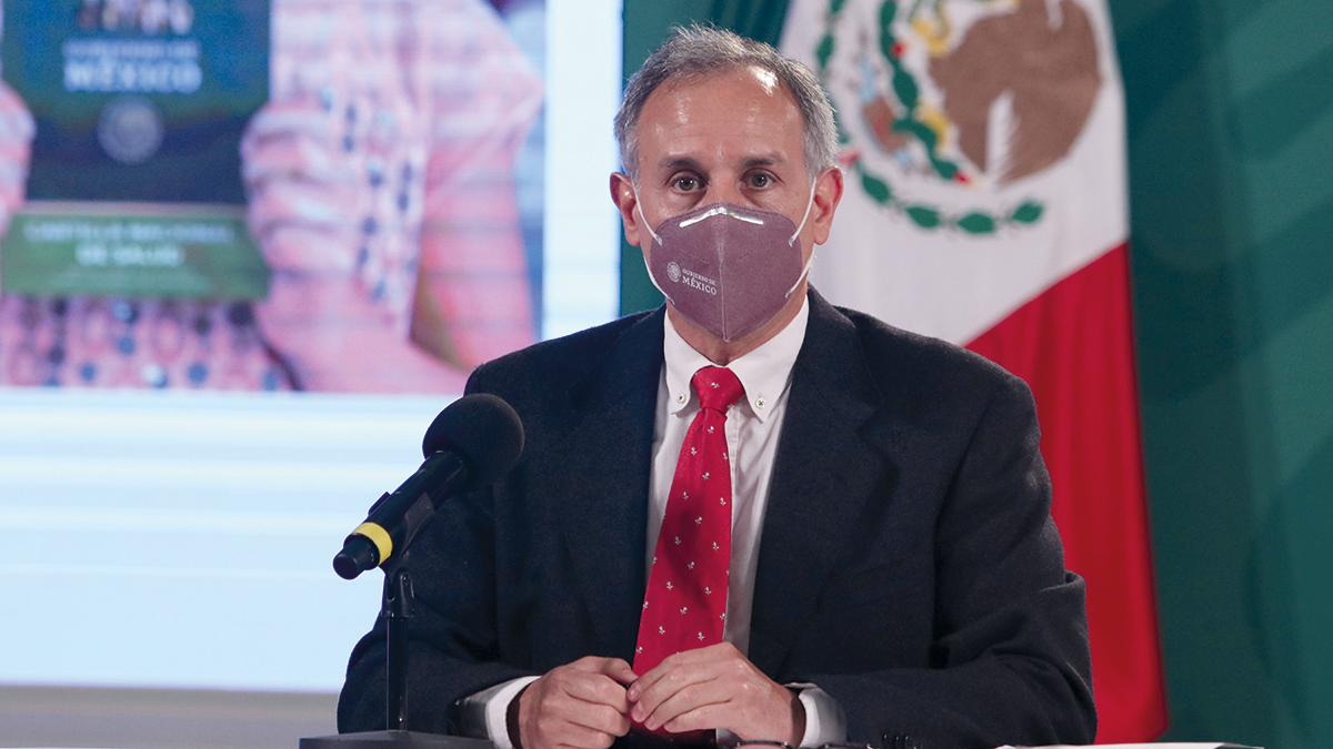 CIUDAD DE MÉXICO, 03NOVIEMBRE2021. – Hugo López-Gatell Ramírez, subsecretario de Prevención y Promoción de la Salud y José Luis Alomía Zegarra encabezaron el arranque de la Jornada Nacional de salud que se llevara a cabo en los 32 estados del 3 al 16 de noviembre y la jornada de vacunación contra Influenza que se llevará a cabo a partir de hasta el 31 de marzo. Durante la conferencia que se llevo a cabo en Palacio Nacional se vacunaron los funcionarios presentes.
FOTO: ANDREA MURCIA /CUARTOSCURO.COM
