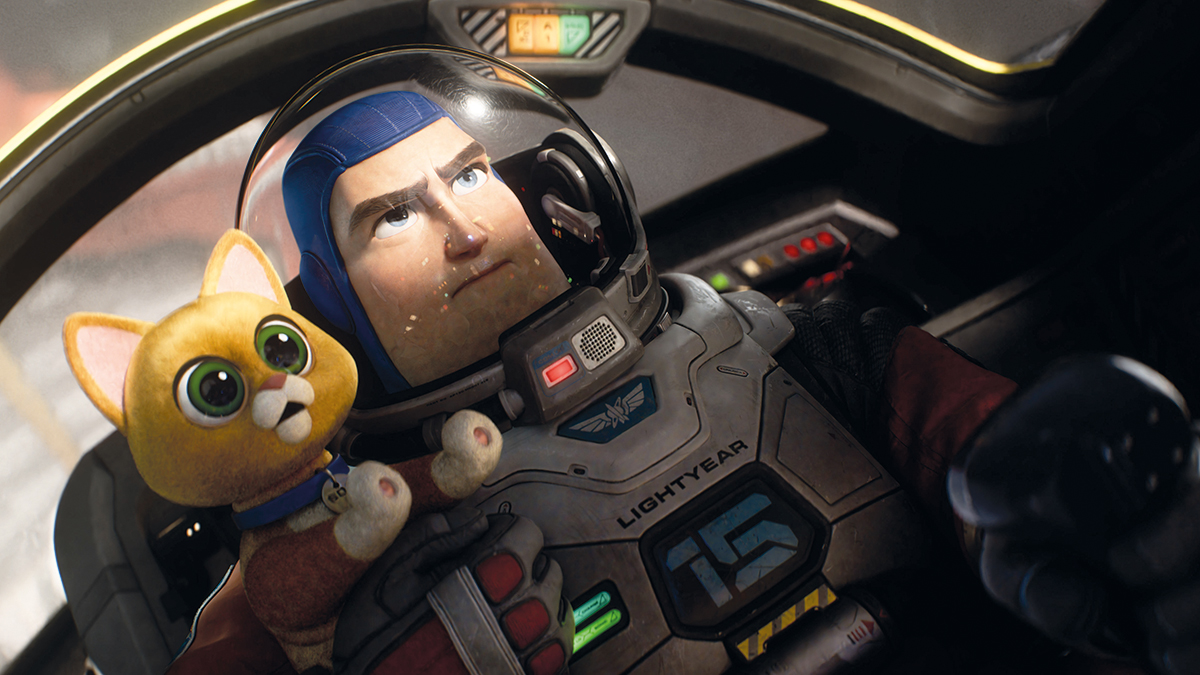 HERO’S BEST FRIEND — Disney and Pixar’s “Lightyear” is an all-new, original feature film that presents the definitive origin story of Buzz Lightyear (voice of Chris Evans)—the hero who inspired the toy—following the legendary Space Ranger on an intergalactic adventure. But Buzz can’t do it alone—he shares space with a dutiful robot companion cat called Sox (voice of Peter Sohn). A hidden grab bag of gizmos in a cute kitty package, Sox is Buzz’s go-to friend and sidekick. Directed by Angus MacLane (co-director “Finding Dory”) and produced by Galyn Susman (“Toy Story That Time Forgot”), the sci-fi action-adventure releases on June 17, 2022. © 2022 Disney/Pixar. All Rights Reserved.