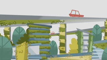 Muros verdes o jardines verticales en periférico. Arte, Michel Laris