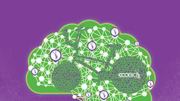 Investigadores del IPN desarrollaron una plataforma para mejorar la distribución de Ecobicis. Arte, Andree Ávalos