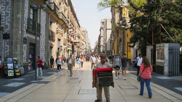 La calle Madero es una de las más transitadas de la CDMX