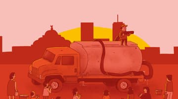 Agua se evapora con el calor de la CDMX