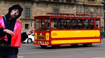 recorrido, tranvía, centro y cuentos