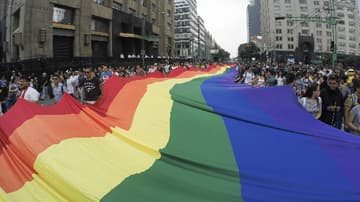 Marcha del orgullo gay 2017 en la Ciudad de México.