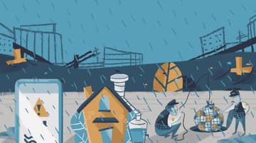 Lluvia sobre la ciudad