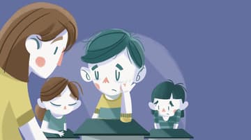 niños ante el 19S