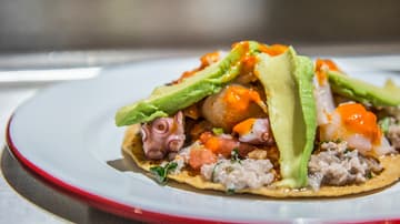 tostadas de mariscos en CDMX